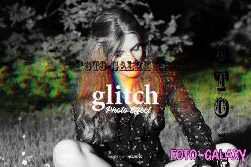 Glitch Photo Effect Psd