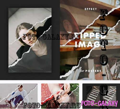 Ripped Image Effect for Posters - 7214401