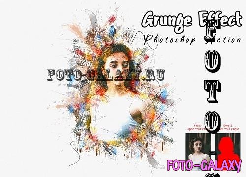 CreativeMarket - Grunge Effect Photoshop Action - 7483092