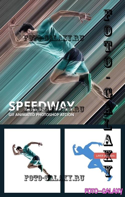 Speedway Gif Animated Photoshop Action - 19475304