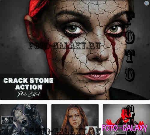 Crack Stone Photoshop Action - 7HU8A9K
