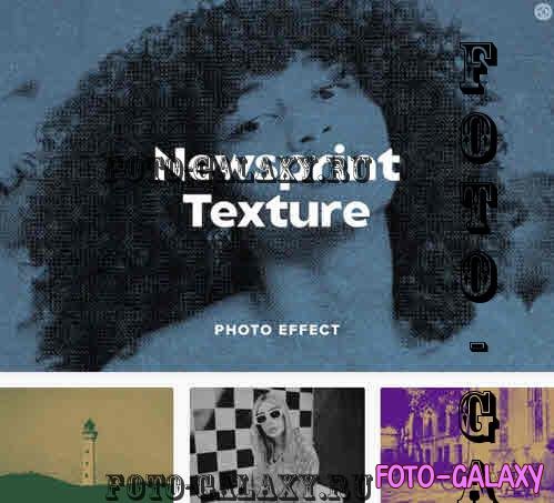 Newsprint Texture Photo Effect - 7515632
