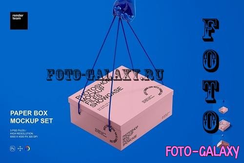 Paper Box Mockup Set - 7498709