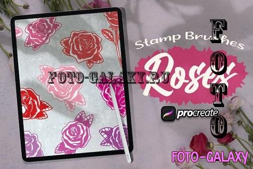 Dansdesign Roses Brush Stamp Procreate