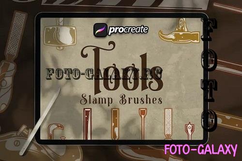 Dansdesign Craftsman Tool Brush Stamp Procreate