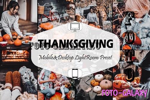 12 Thanksgiving Mobile & Desktop Lightroom Presets, Black - 2123386