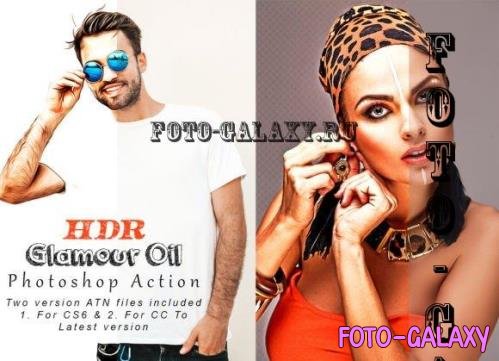 HDR Glamour Oil Photoshop Action - 8447474