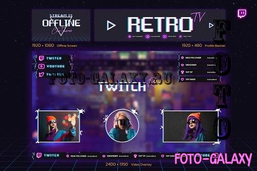 Retro Gaming Twitch Kit - 10186530