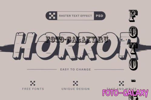 PSD Horror - Editable Text Effect - 7558276