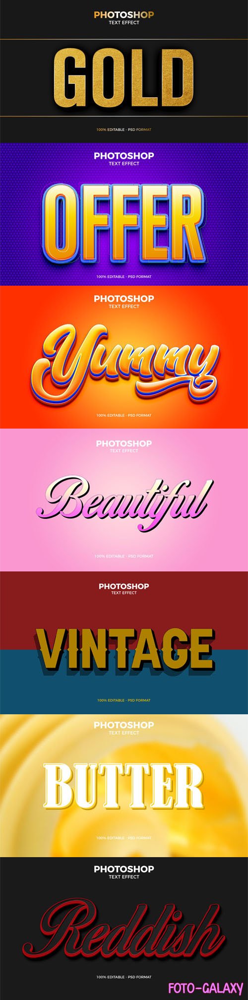 14 Premium Quality Text Effects for Photoshop