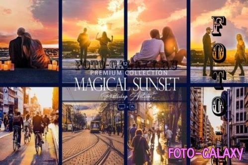 12 Photoshop Actions, Magical Sunset Ps