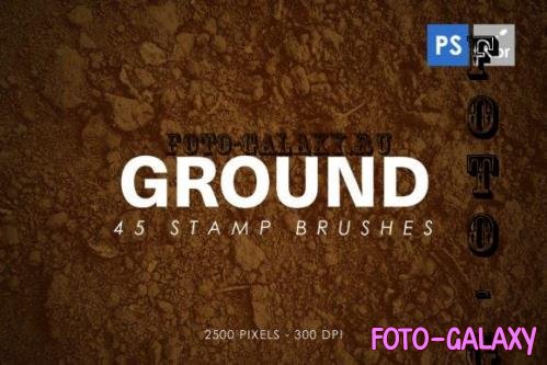 45 Ground Texture Photoshop Stamp Brushes