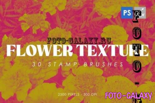 30 Flower Photoshop Stamp Brushes