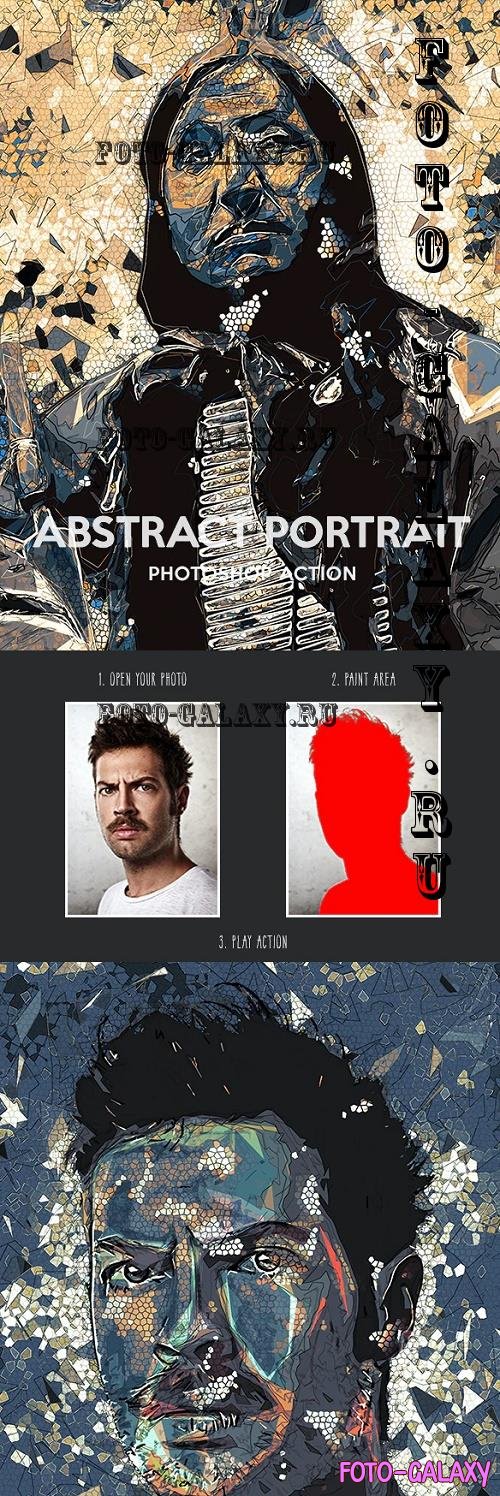 Abstract Portrait - Photoshop Action - 20309708