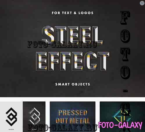Forged Steel Text Effect - 10272439