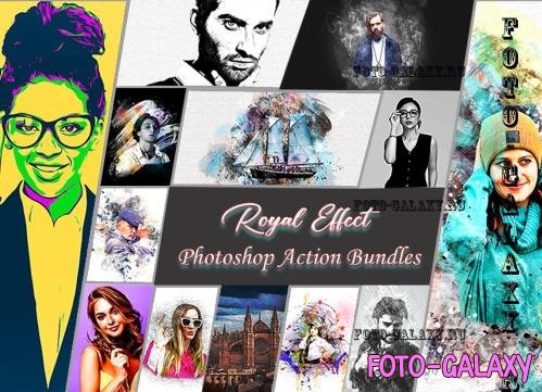 Royal Effect Photoshop Action Bundle - 10284894