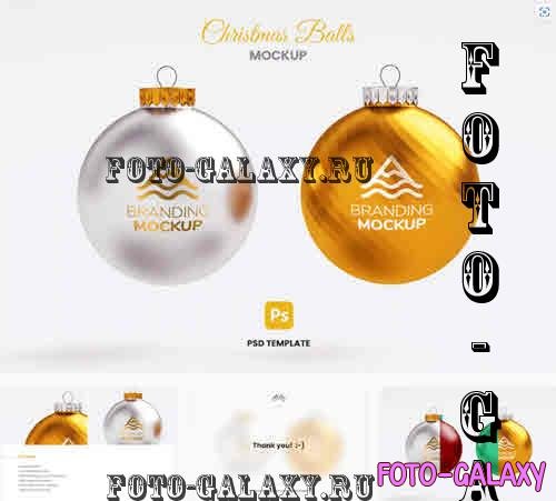 Christmas Balls Mockup - 6QKPBST