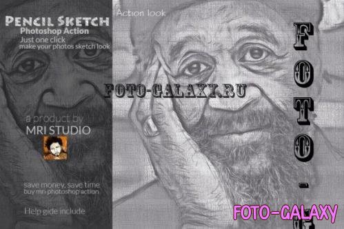 Pencil Sketch Photoshop Action - 497805