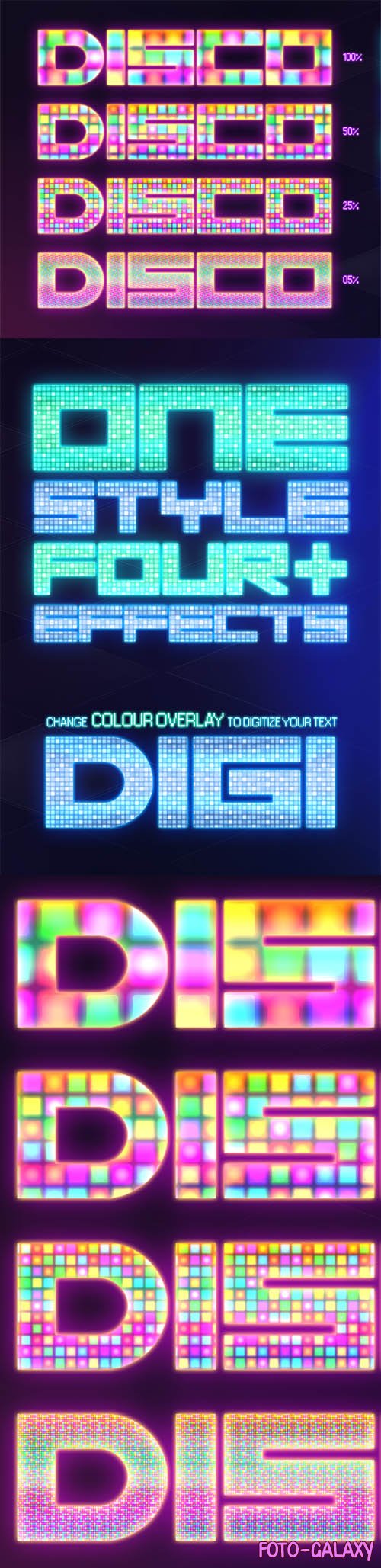 Disco Photoshop Styles Collection