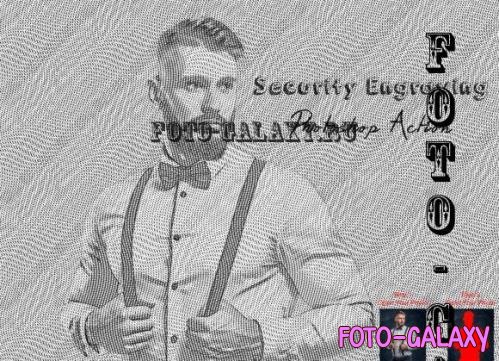 Security Engraving Photoshop Action - 10301276