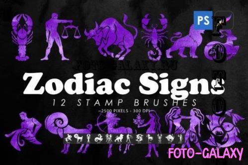 Zodiac Signs Stamp Brushes