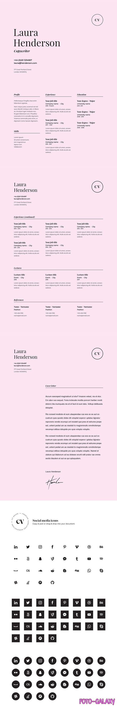 CM - Laura - CV Resume Template [A4/US Letter]