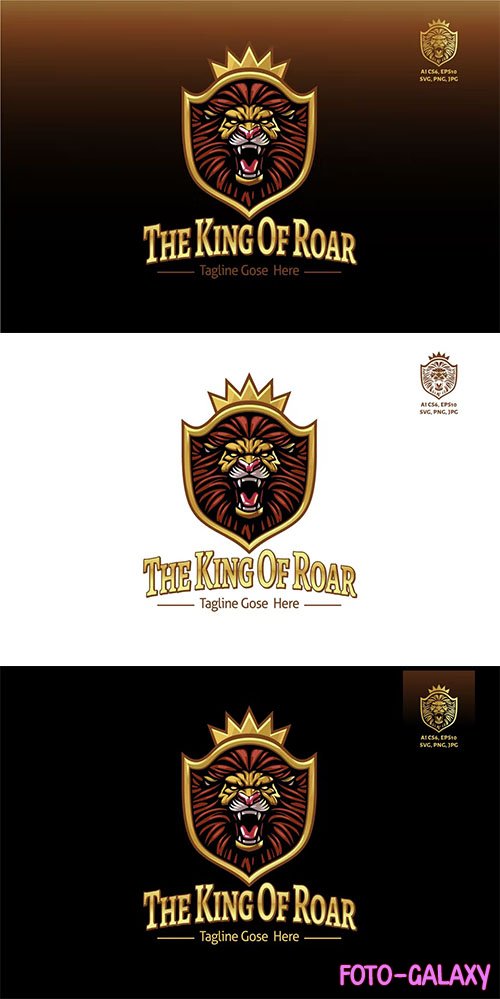 The King Of Roar Luxury Logo Template