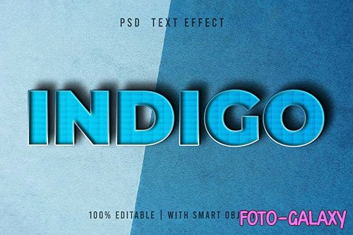 Blue Texture - Text Effect Editable