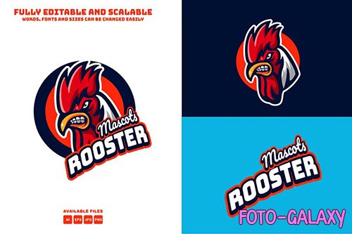 Chicken Rooster Mascots Logo2