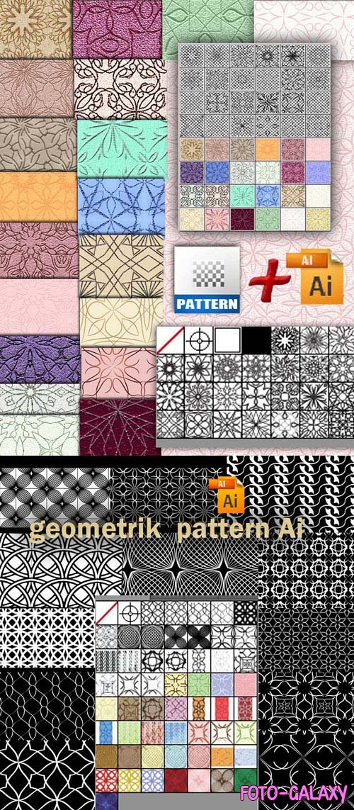 Big Collection of Patterns for Photoshop & Illustrator