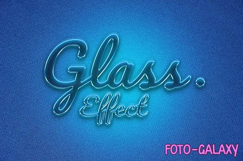 Transparent Glass Effect Logo Mockup PSD