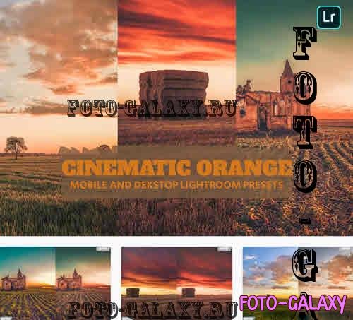 Cinematic Orange Lightroom Presets Dekstop Mobile