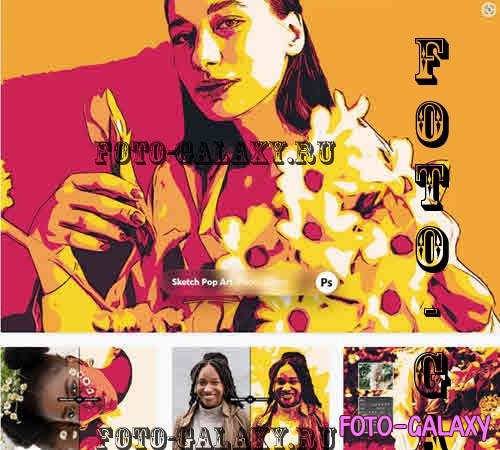 Sketch Pop Art Photo Effect - Q82959A