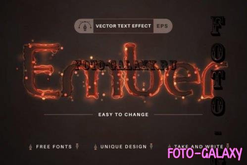 Ember - Editable Text Effect - 10865003