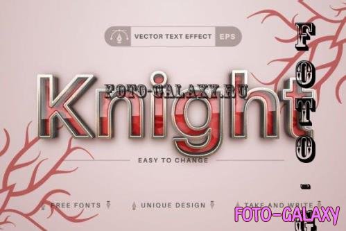 Red Knight - Editable Text Effect - 10850687