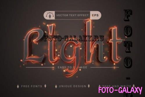 Fire Light - Editable Text Effect - 10864599