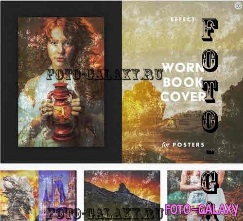 Worn Book Poster Photo Effect - 10293891