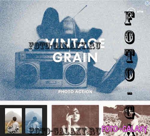 Vintage Grain Photoshop Action - 10866837