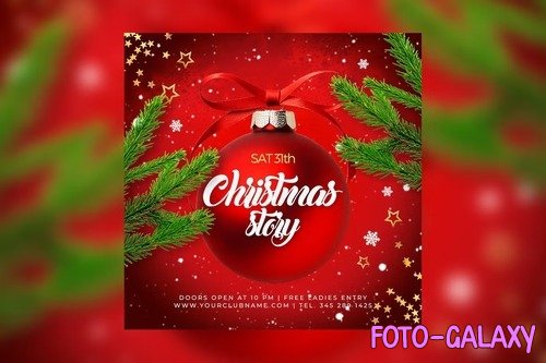 Merry Christmas Flyer 16 PSD
