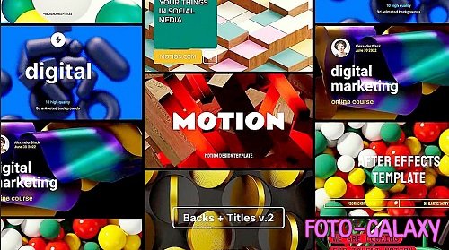 Backs + Titles V.2 1187524 - Project for After Effects