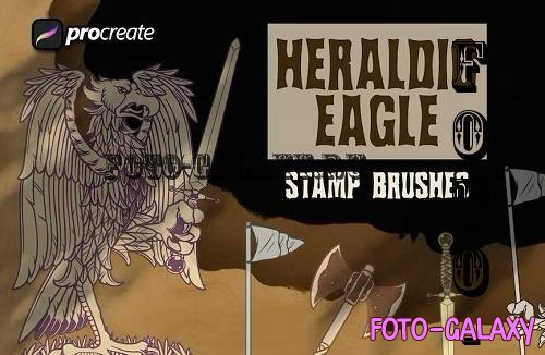 Heraldic Eagle Element Brush Stamp - U7LJHGJ