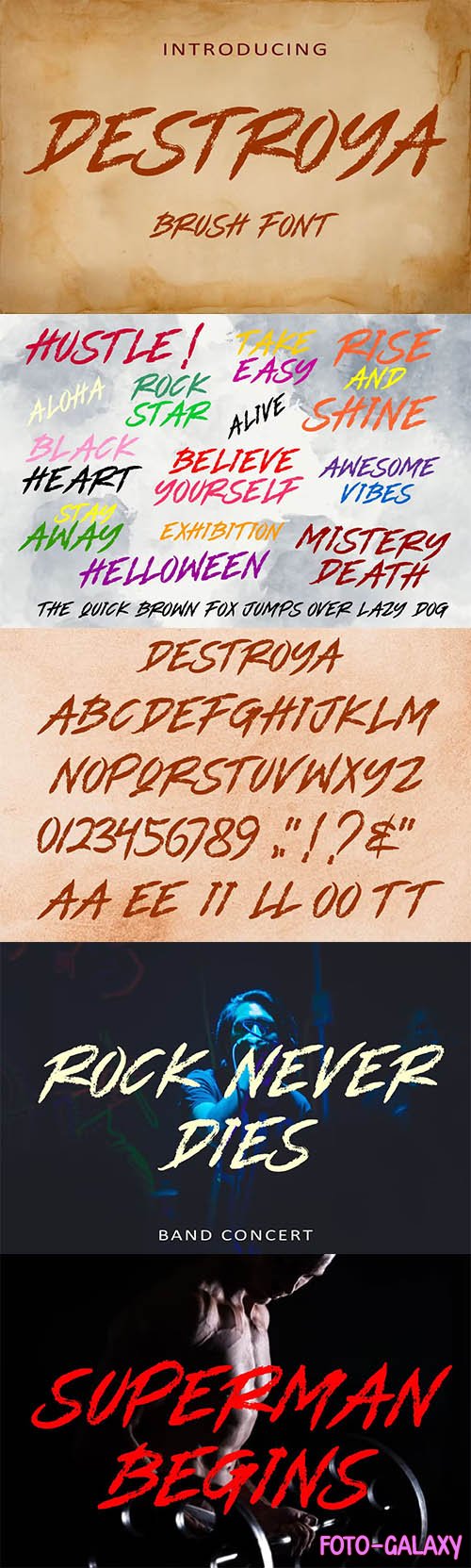 DESTROYA - Brush Font AM OTF 