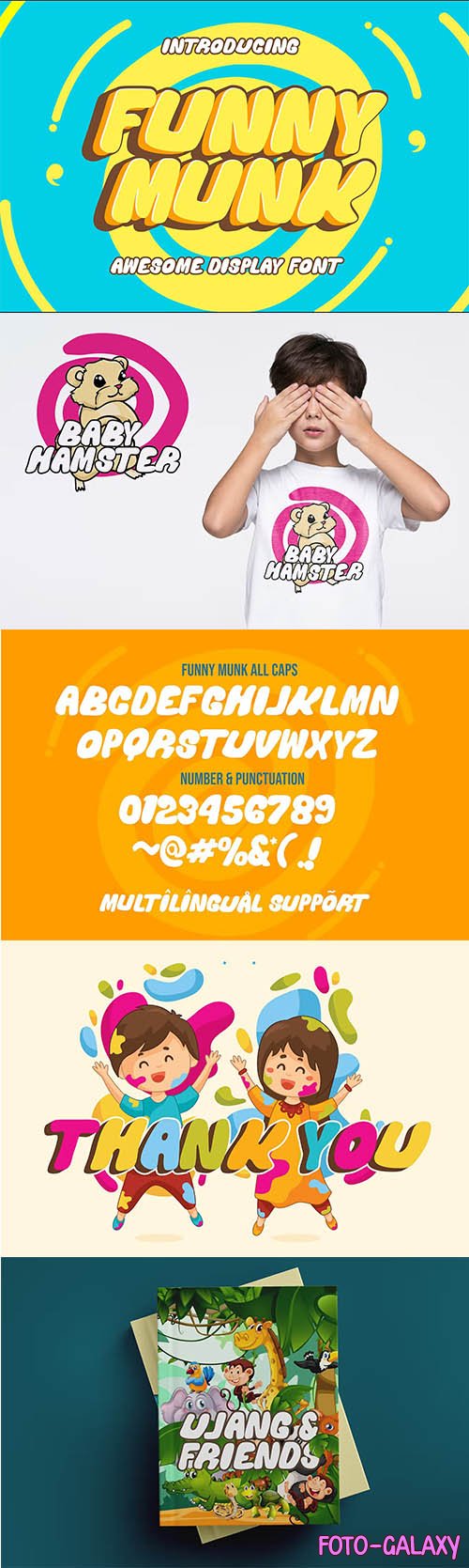 Funny Munk - Cute and Thick Display Font OTF 