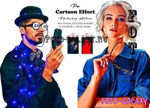 Pro Cartoon Effect Photoshop Action - 10901300