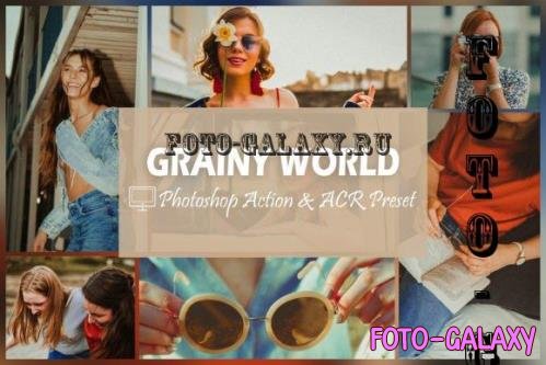 12 Grainy World Photoshop Actions And ACR Presets, Vintage - 2211716