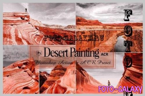 12 Desert Painting Photoshop Actions And ACR Presets - 2214114