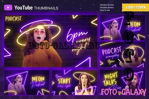 Neon YouTube Thumbnails - 10928202