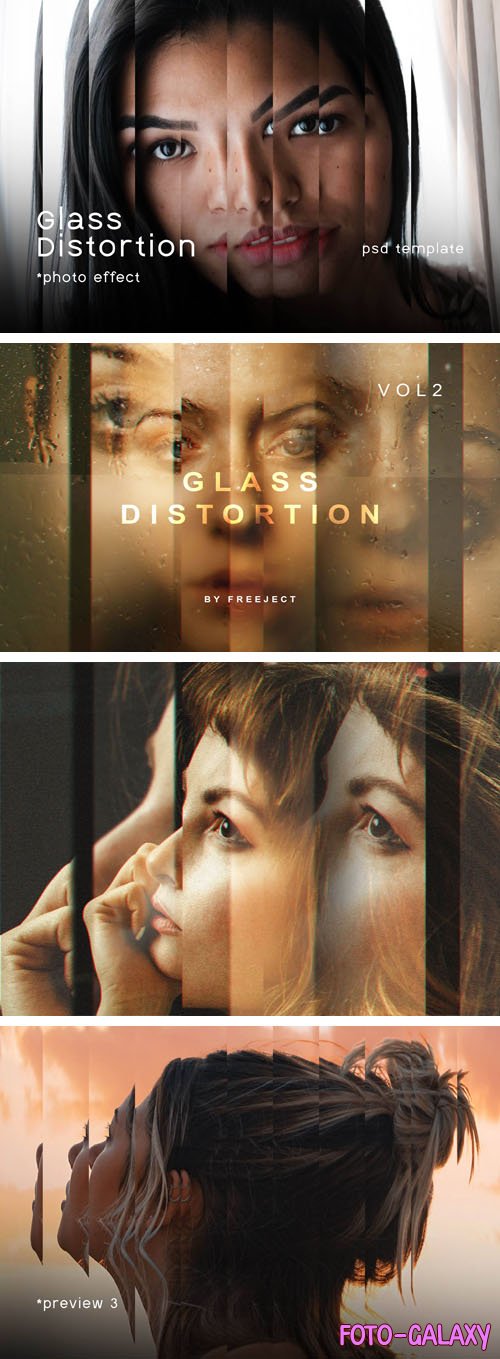 Glass Distortion Photo Effect for Photoshop