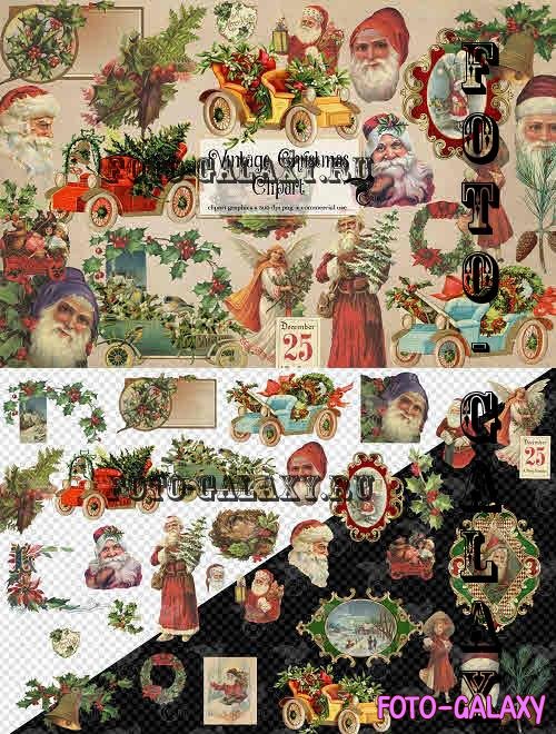 Vintage Christmas Clipart - 10848408