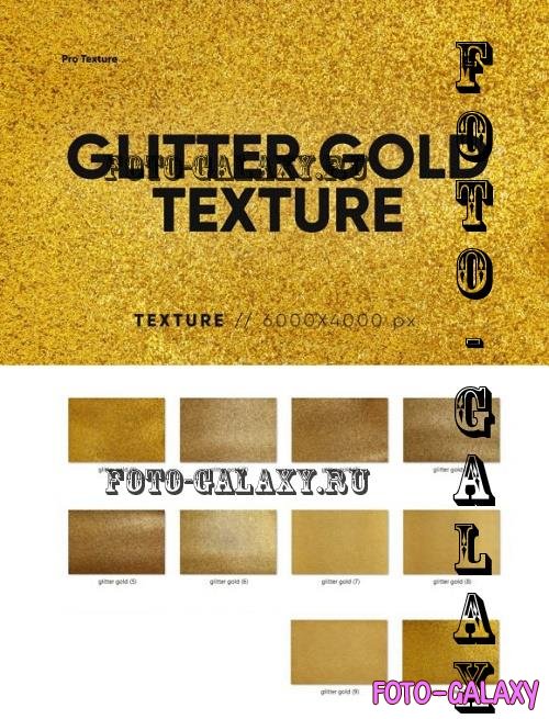 10 Glitter Gold Texture - 10951107